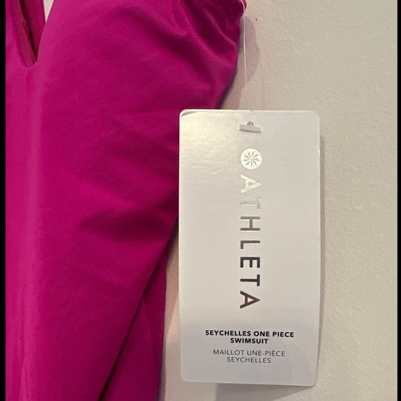 NWT Athleta Seychelles Magenta Pink One Piece Swimsuit Size Medium - Picture 14 of 15